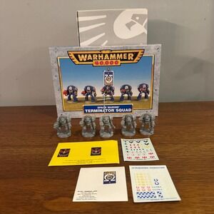 Games Workshop Warhammer 40k Space Marine Terminator Squad Miniatures Built OOP